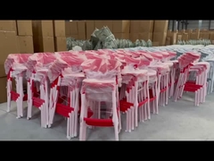 Водонепроницаемые пластиковые столбики для столовой Красочные зеленые пластиковые стулья для столовой