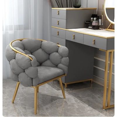 Купить Вельветные туфтовые стулья для столовых Регулируемые бежевые мягкие стулья для столовых Производство в сети