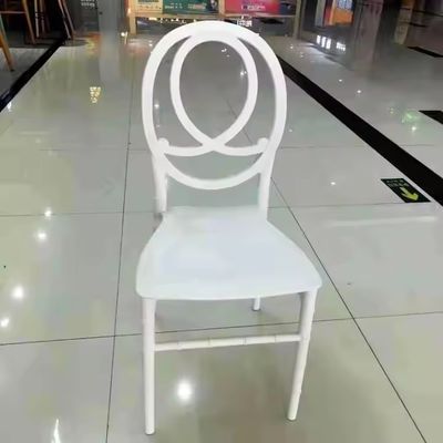 Роскошный современный штабелируемый стул для банкетов в отеле Chiavari, золотой, белый, пластик